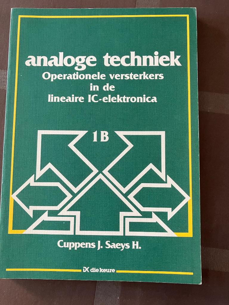 Analoge techniek 1B, Boeken, Ophalen of Verzenden, Zo goed als nieuw, Niet van toepassing, Cuppens J. en Saeys H.
