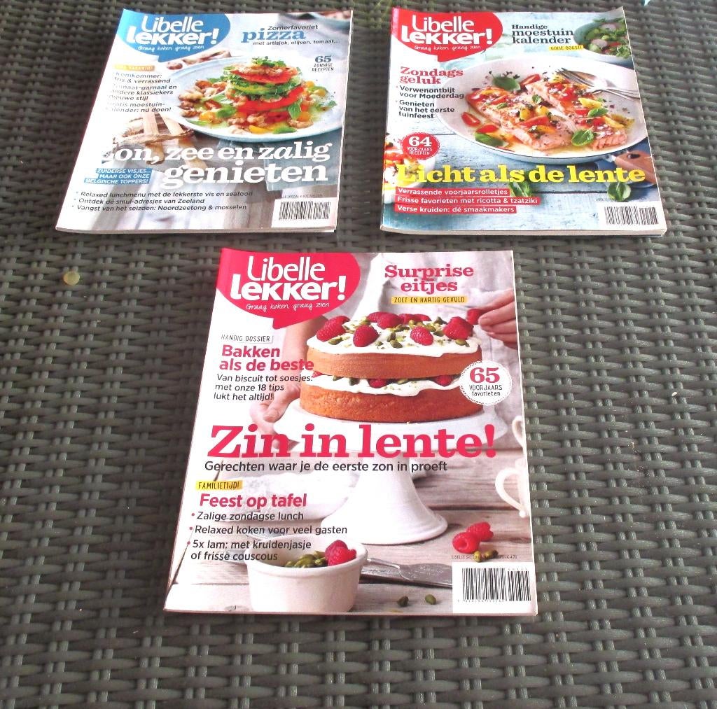3 tijdschriften "Libelle Lekker" ! Jaargang 2015, Boeken, Tijdschriften en Kranten, Ophalen of Verzenden, Zo goed als nieuw