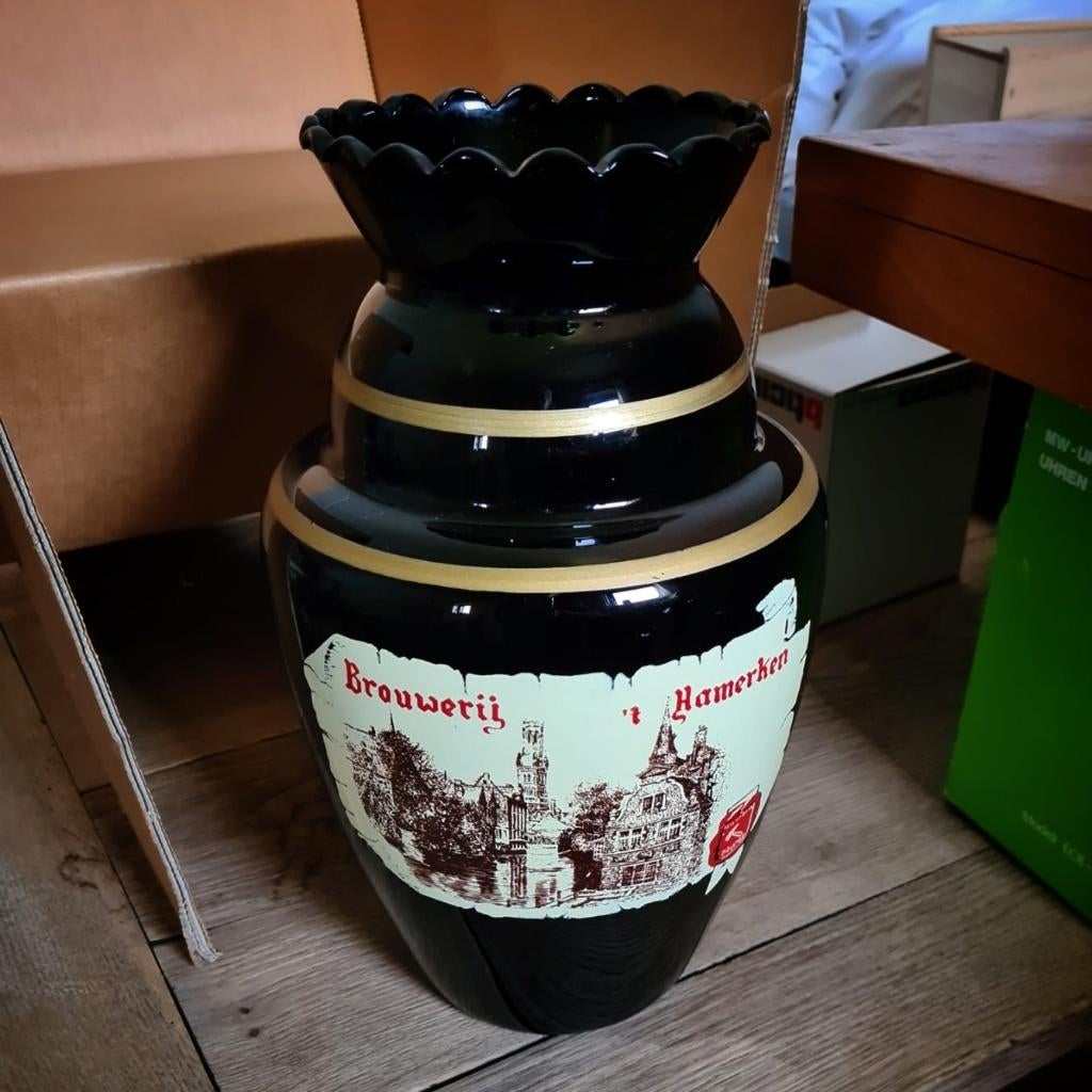 Brouwerij 't Hamerken vaas, Verzamelen, Biermerken, Ophalen of Verzenden, Zo goed als nieuw, Overige typen, Overige merken