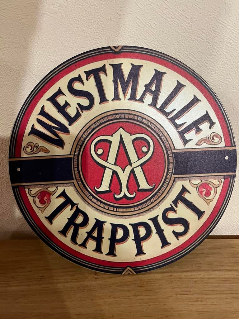 Plaque métallique Westmalle en alu, Enlèvement ou Envoi, Comme neuf