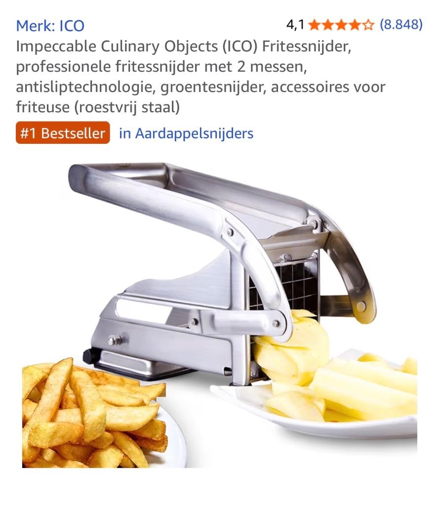 Frietsnijder, Ophalen, Nieuw