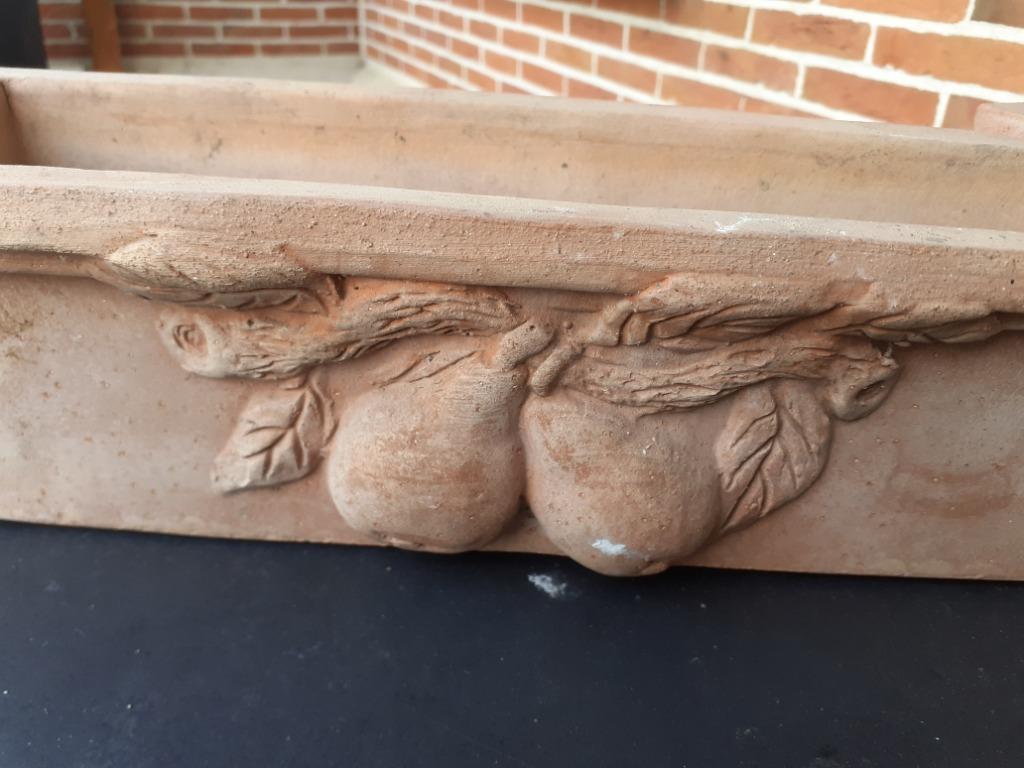 Paire de jardinières en terre cuite d'Italie, Moins de 30 cm, Comme neuf, Enlèvement, Intérieur