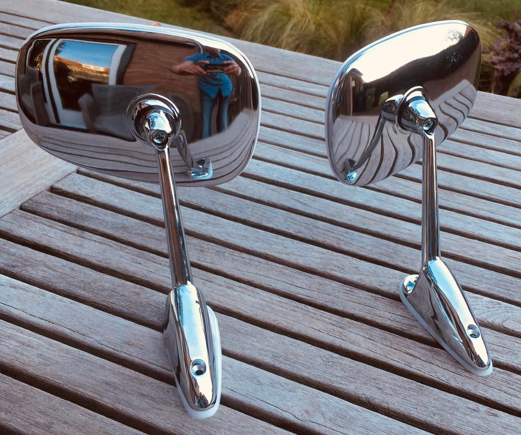 Rétroviseurs anciens chromés type Cipa, miroir chromé, Enlèvement ou Envoi, Neuf, Opel