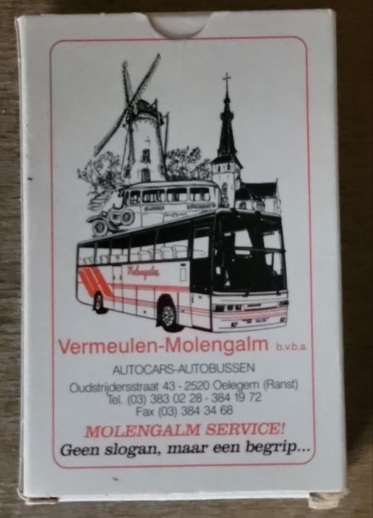 Vermeulen Molengalm speelkaarten Oelegem, Ophalen of Verzenden, Zo goed als nieuw, Speelkaart(en)