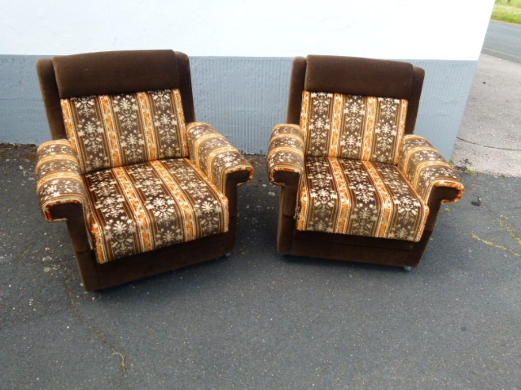 vintage groovy zetel fauteuil 70er jaren, Verzamelen, Ophalen of Verzenden, Huis en Inrichting