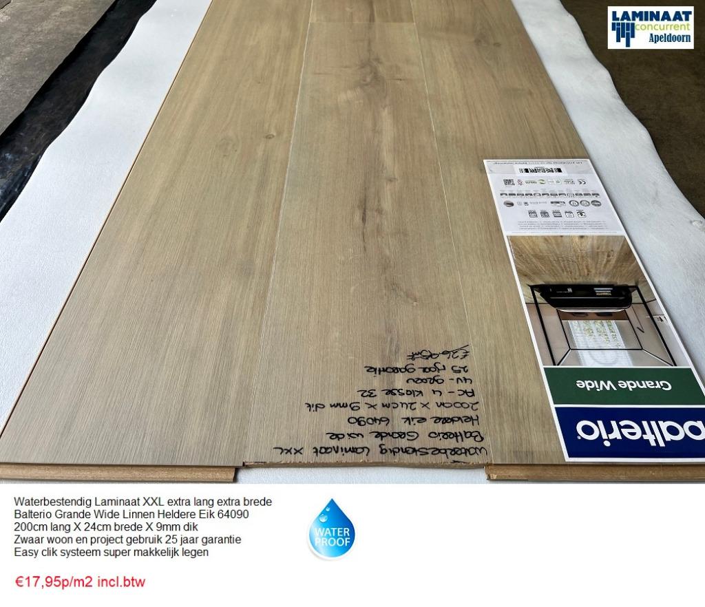 Waterbestendig Laminaat Heldere Eik 64090 9mm Top kwaliteit, Bruin, 75 m² of meer, Nieuw, Ophalen of Verzenden