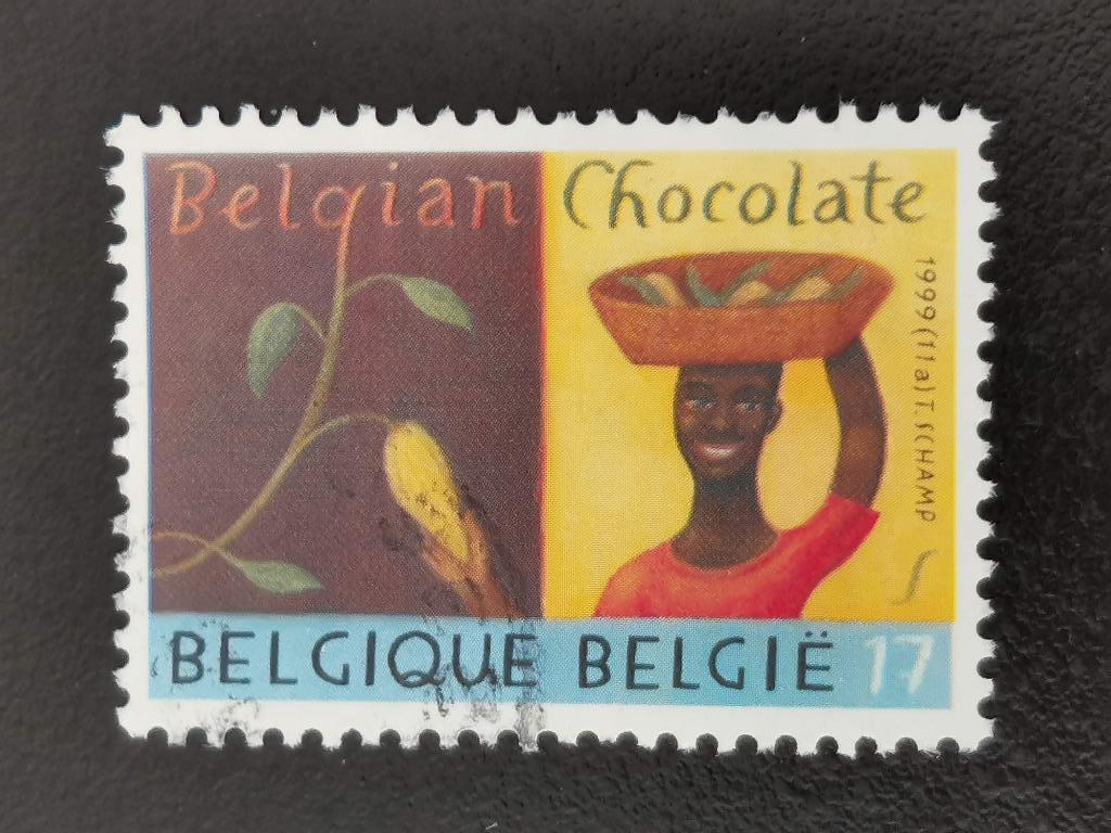 Belgie 1999 - Belgische chocolade - flora cacaoplant, Postzegels en Munten, Ophalen of Verzenden, Gestempeld