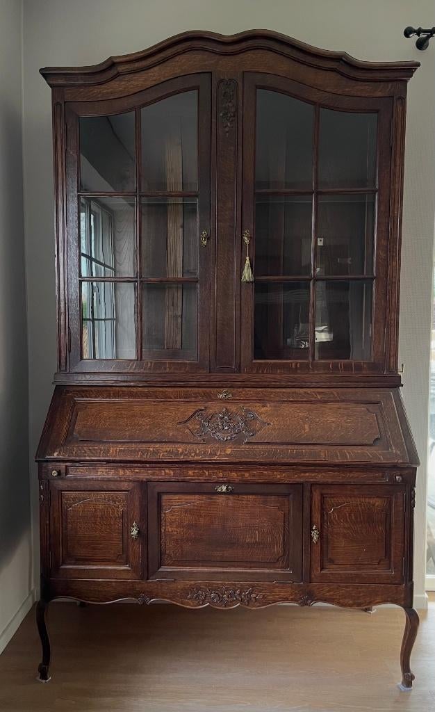 meubles secretaire bibliotheque, Maison & Meubles, Avec tablette(s), Comme neuf, Enlèvement, 200 cm ou plus