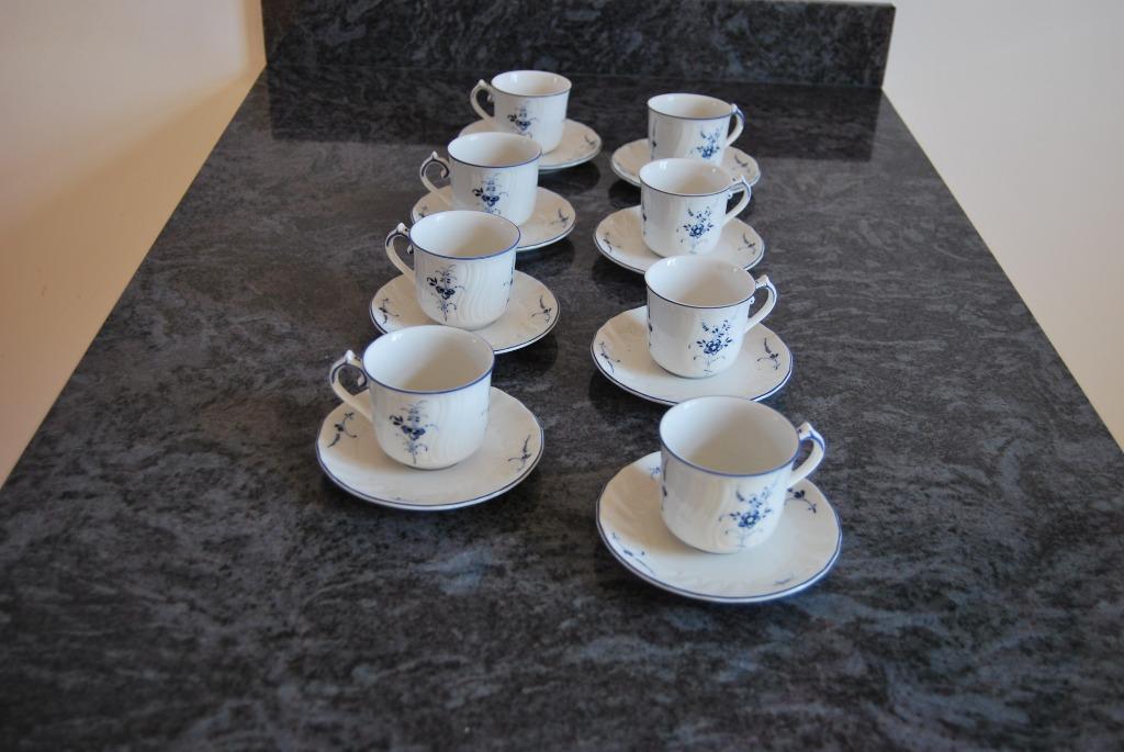 VILLEROY & BOCH LUXEMBOURG. 8 DEJEUNERS A MOKA ou EXPRESSO, Antiquités & Art, Enlèvement ou Envoi