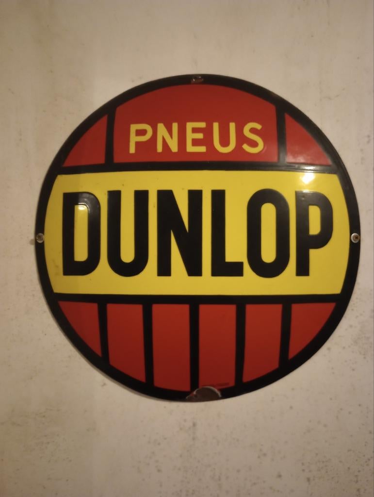 Emaille bord Dunlop, Verzamelen, Ophalen