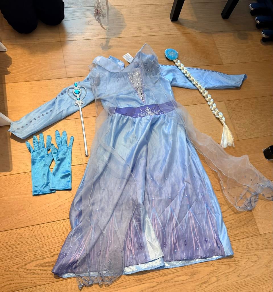 Déguisement Reine des Neiges 6/9 ans- ensemble complet, Enlèvement, Comme neuf