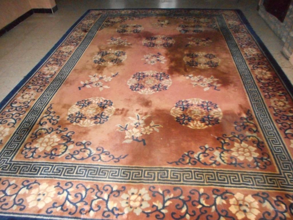 wollen tapijt chinees motief (lees tekst !), Ophalen