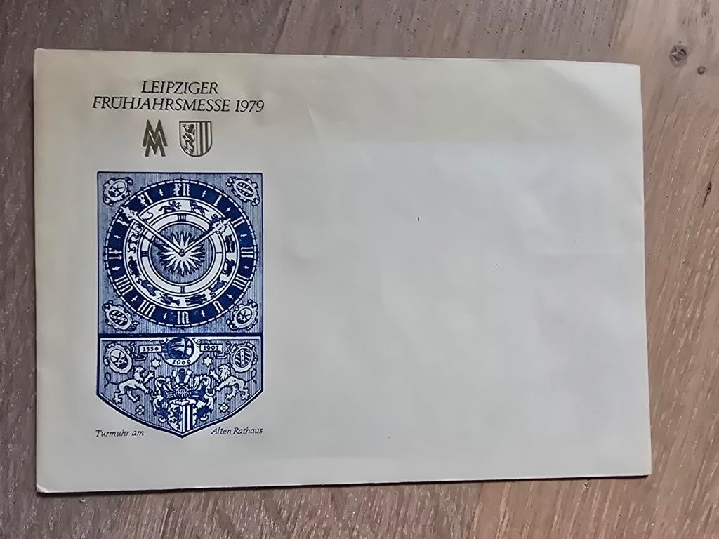 Enveloppe Leipziger Frühjahrmesse 1979, Postzegels en Munten, Ophalen of Verzenden, Envelop
