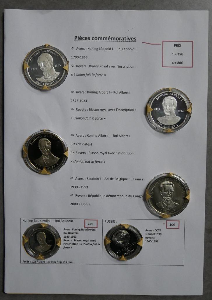 Pièces commémoratives, Ophalen of Verzenden