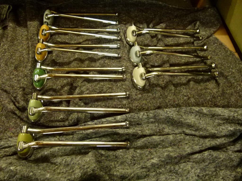 vintage Colani dubbele handdoekstang Villeroy Boch 70er, Ophalen, Huis en Inrichting