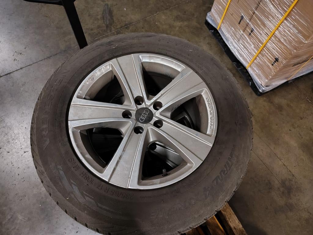 alu velgen met winterbanden voor audi Q5, Ophalen, Gebruikt, Banden en Velgen, 17 inch