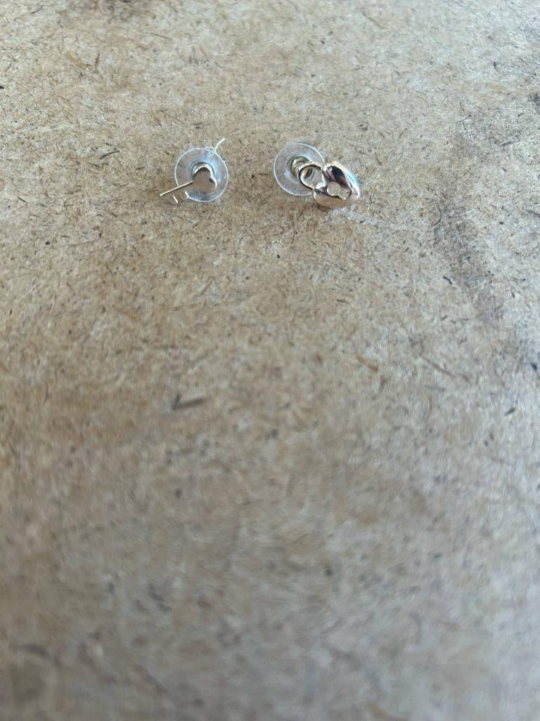 Boucle d'oreille clés cœur et cadenas cœur, Handtassen en Accessoires, Oorbellen, Ophalen, Overige materialen, Bruin, Zo goed als nieuw