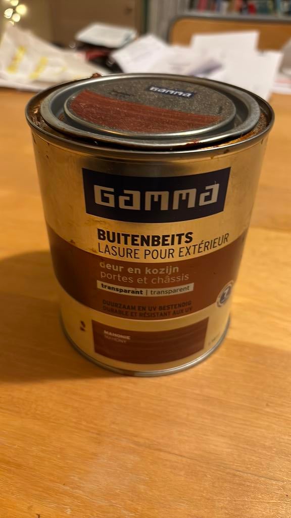 Buitenbeits, Doe-het-zelf en Bouw, Verf, Beits en Lak, Minder dan 5 liter, Ophalen, Zo goed als nieuw, Beits