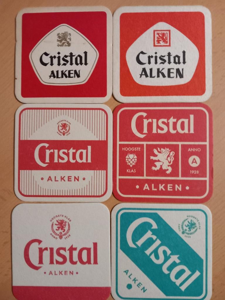 Bierviltjes Cristal Alken (330), Verzamelen, Biermerken, Ophalen of Verzenden, Zo goed als nieuw