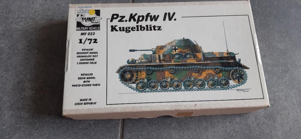 Modelbouw 1/72  planet Models Panzer 4 Kugelblitz. €15, Ophalen, Zo goed als nieuw