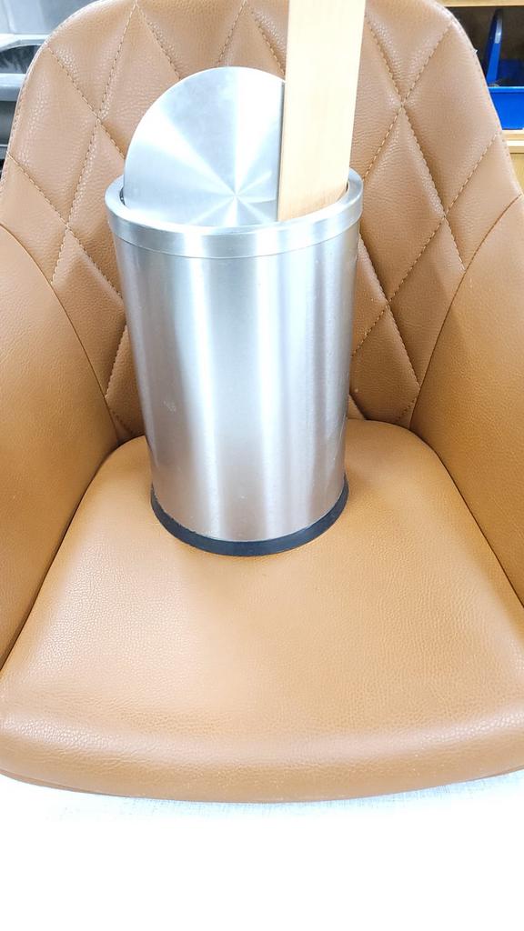 Lot de Corbeille de bureau inox brossé, Maison & Meubles, Enlèvement, Comme neuf