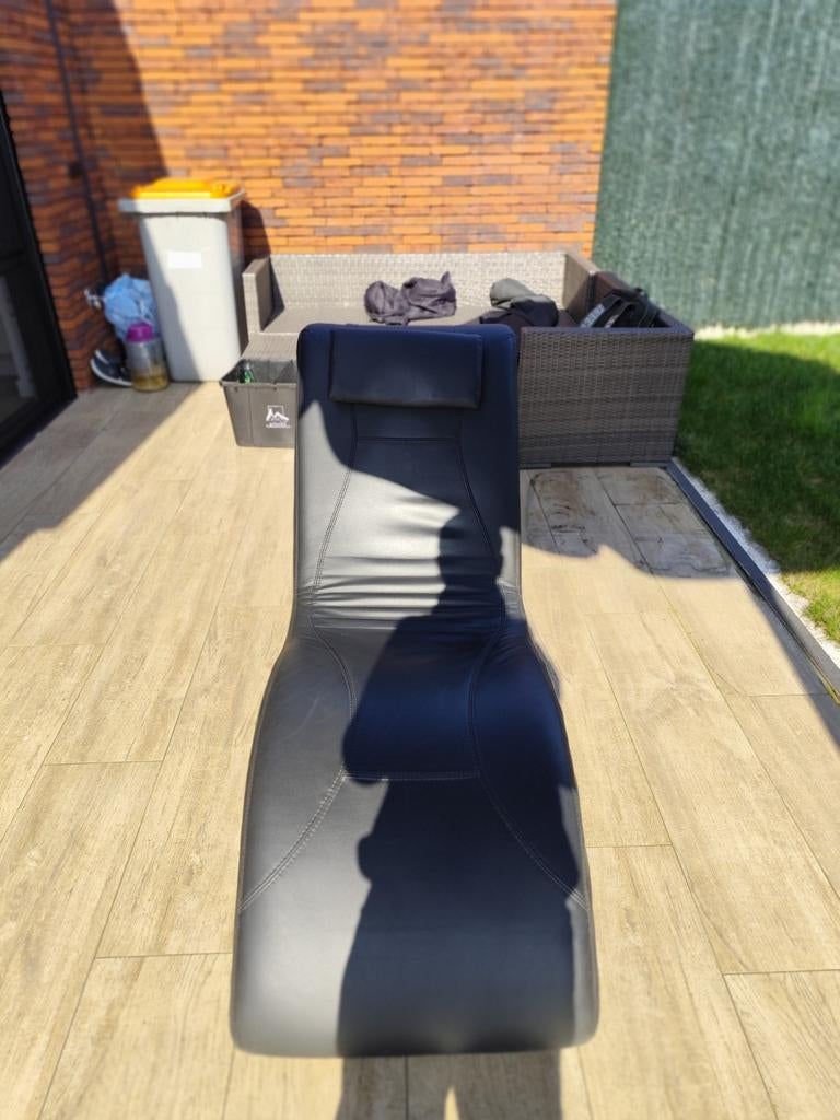 Chaise longue d'intérieur ou d'extérieur, Maison & Meubles, S-vorm, Comme neuf, Enlèvement, Noir