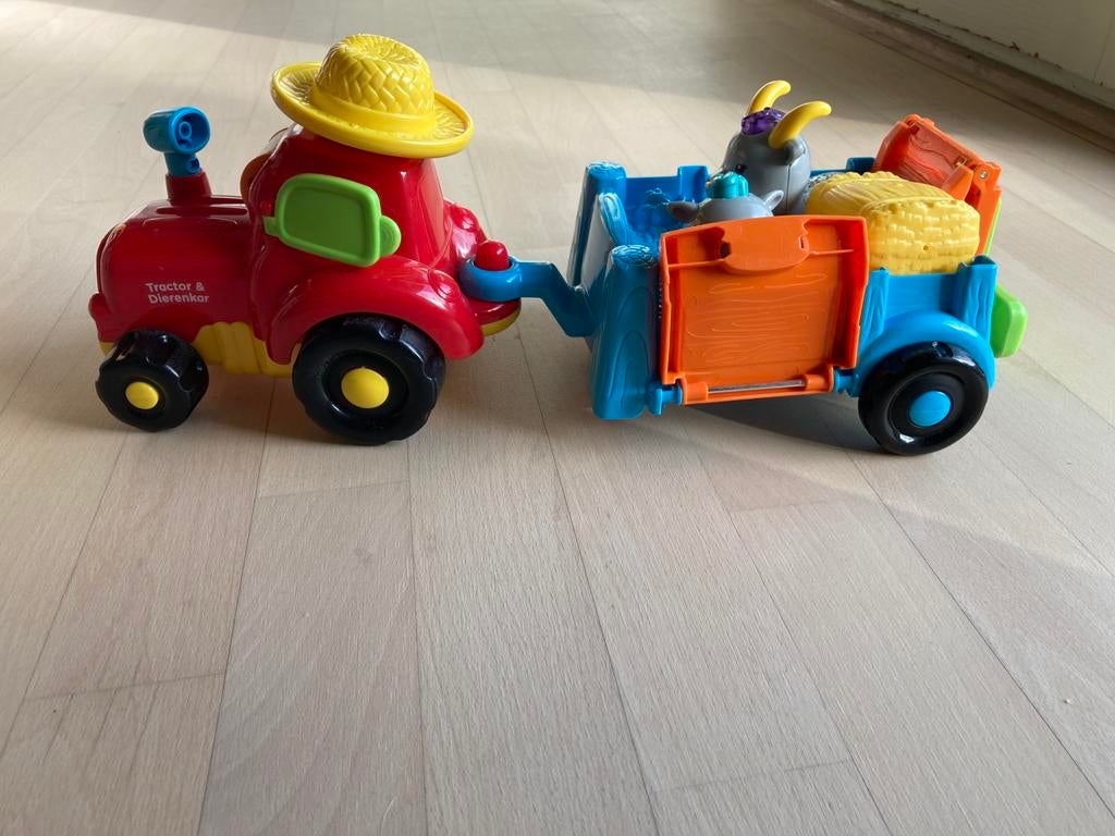 Tractor V-tech met geitjes, Enlèvement, Utilisé, 6 mois à 2 ans