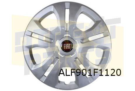 Fiat enkel wieldeksel 16" zilver 5x dubbelspaak Origineel! 6, -, Verzenden, -, Nieuw