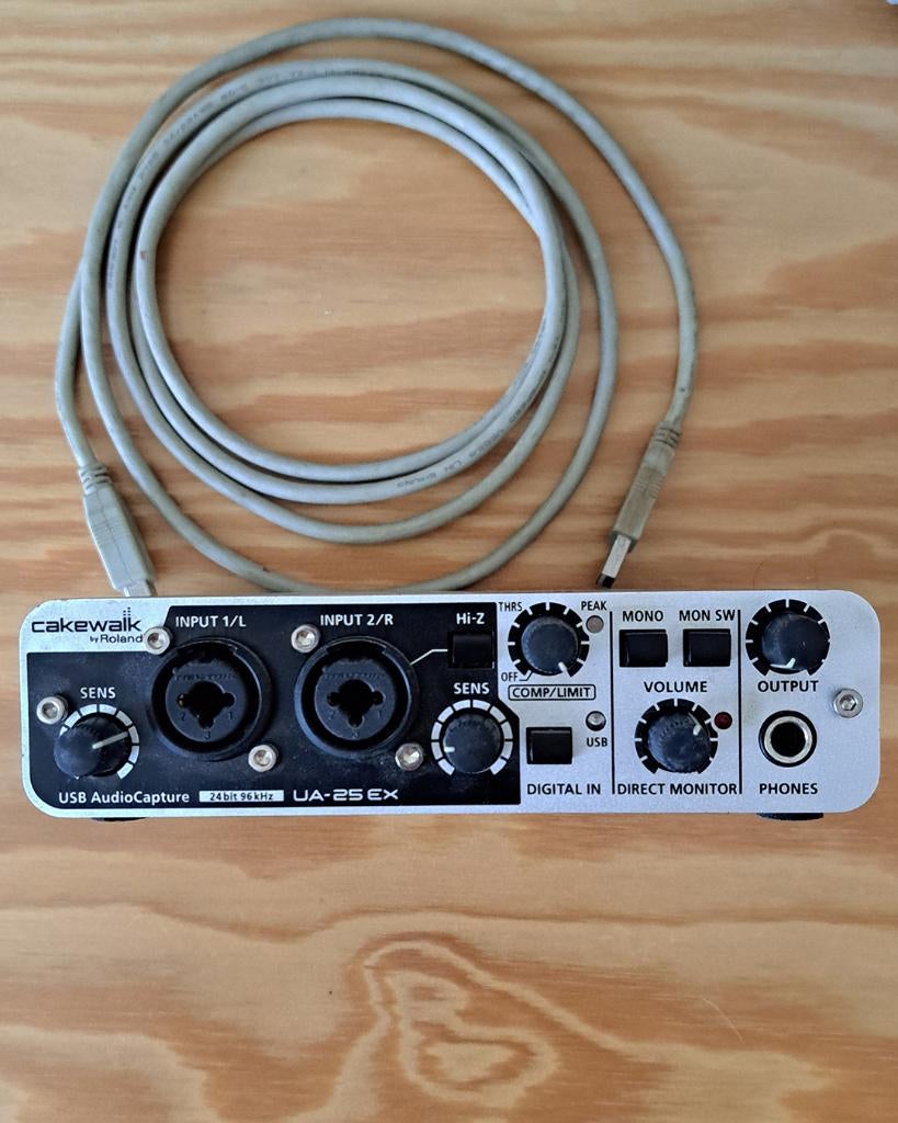 Roland UA-25EX USB audio interface, Computers en Software, Ophalen of Verzenden, Zo goed als nieuw, Extern, Roland