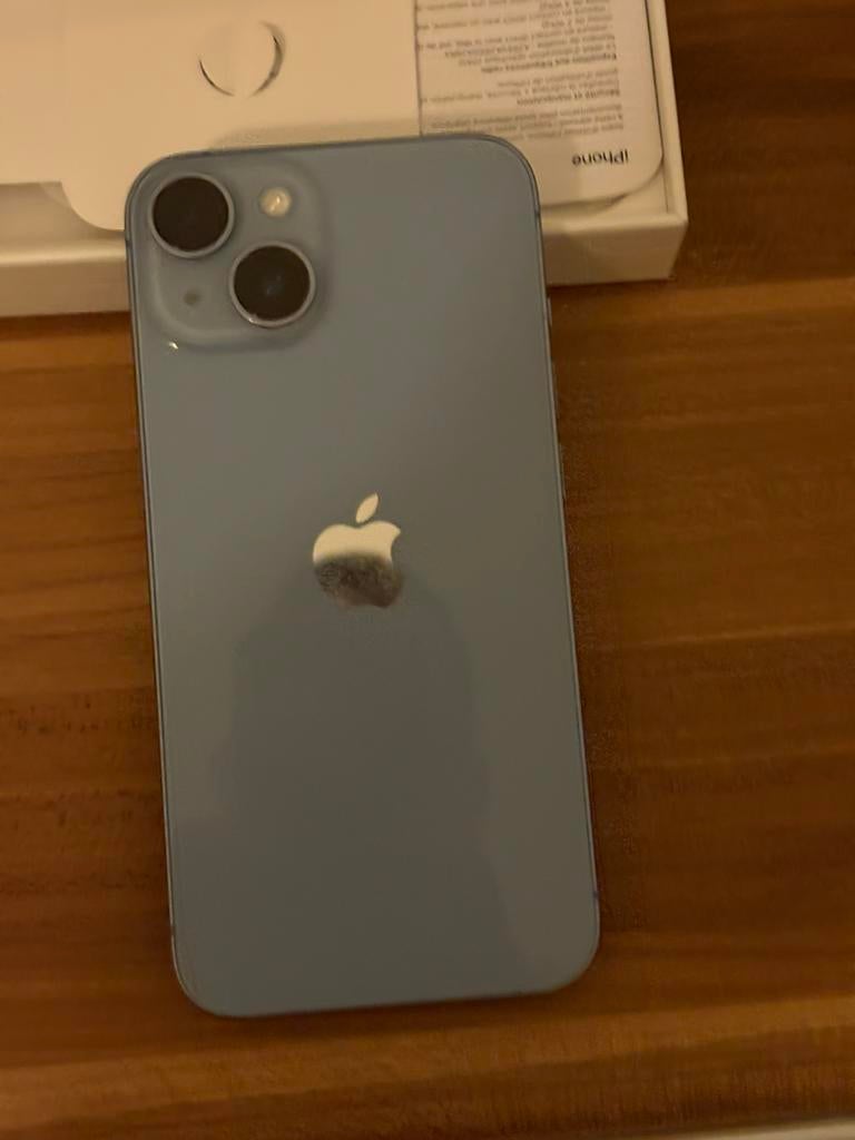 Iphone 14 bleu clair 128GB, 128 GB, Comme neuf, Enlèvement, Bleu