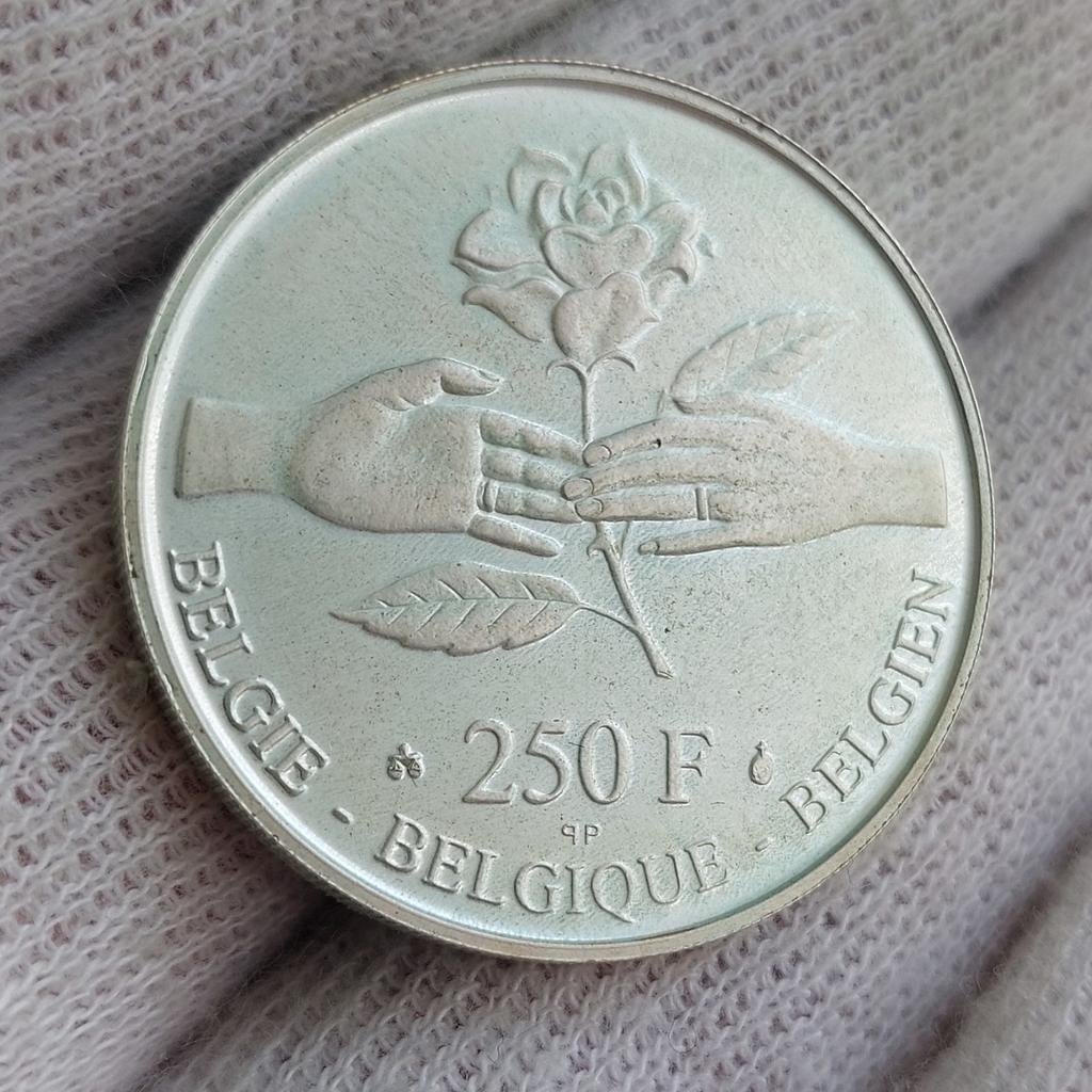 Munt / België / 250 frank / 1999 Q.P / PROOF / 25.000 ex., Zilver, Ophalen of Verzenden, Losse munt, Zilver
