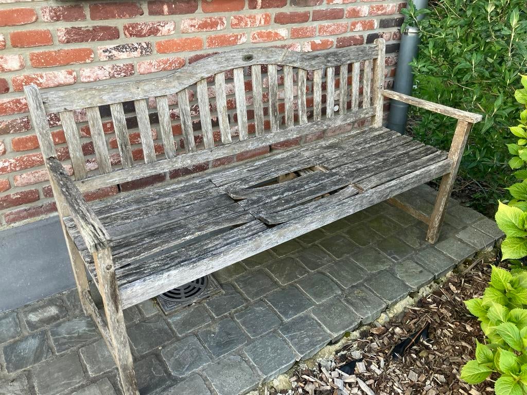 Versleten bank. Gratis af te halen, Tuin en Terras, Tuinbanken, Ophalen, Gebruikt, Hout