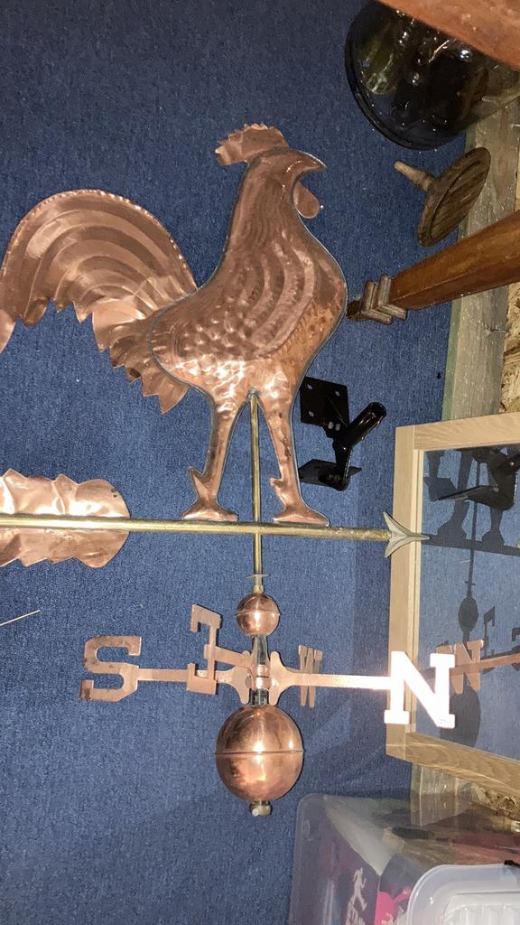 Windwijzer haan koper, Ophalen, Zo goed als nieuw