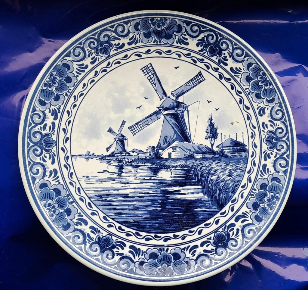 Delfts blauw bord, Antiek en Kunst, Ophalen