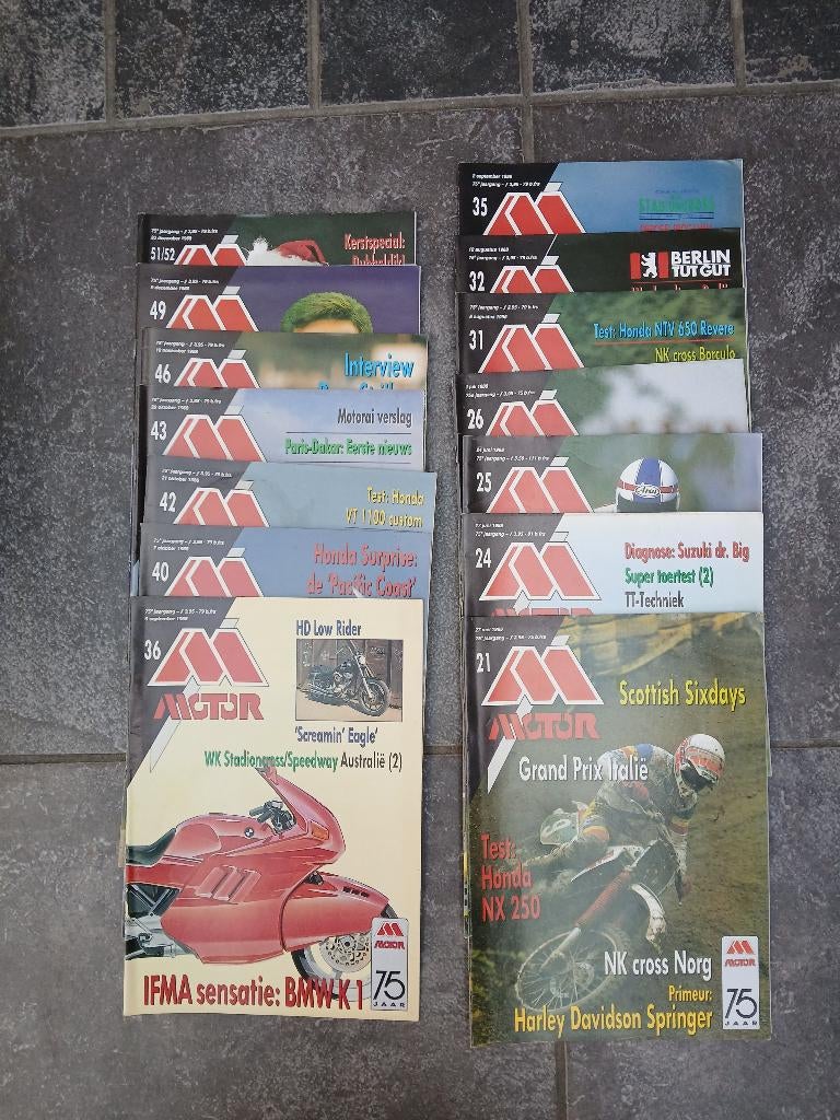 Moter tijdschriften  M moter, Ophalen, Gelezen, Algemeen