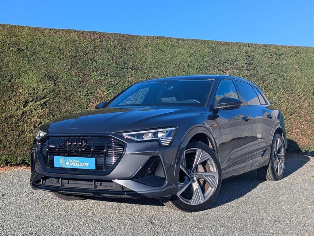Audi Q8 e-tron (Q8)e-tron 2x s-line- ambiance - B&O, Auto's, Audi, Automaat, 230 kW, Gebruikt, Zwart