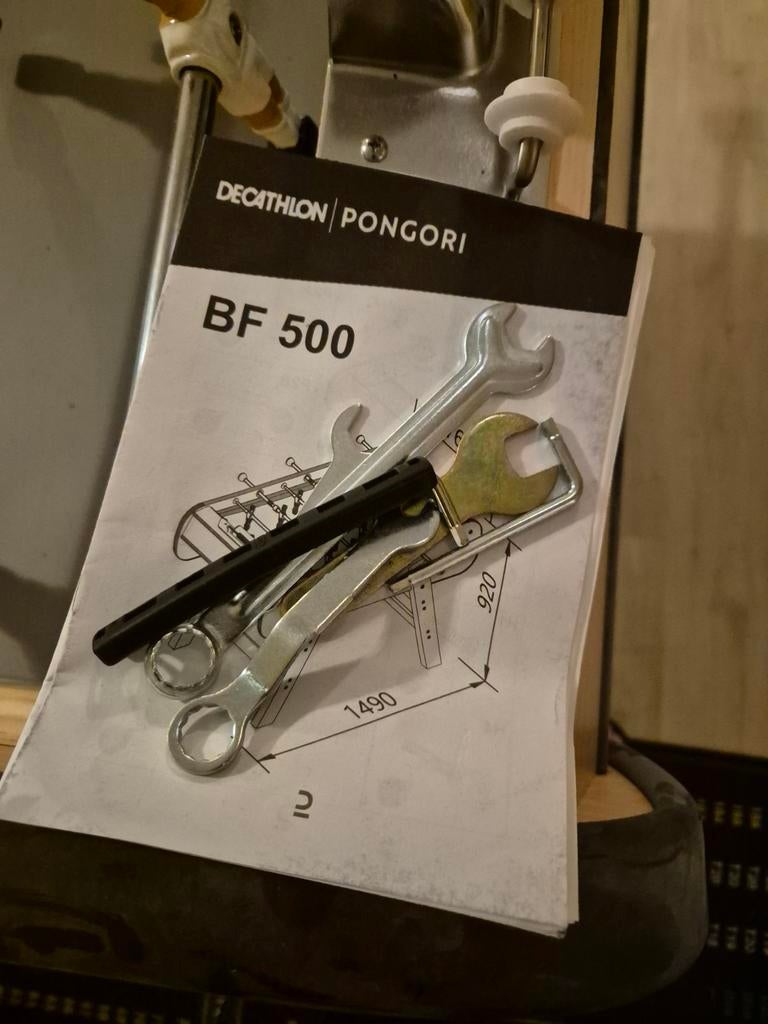 Voetbaltafel, Ophalen