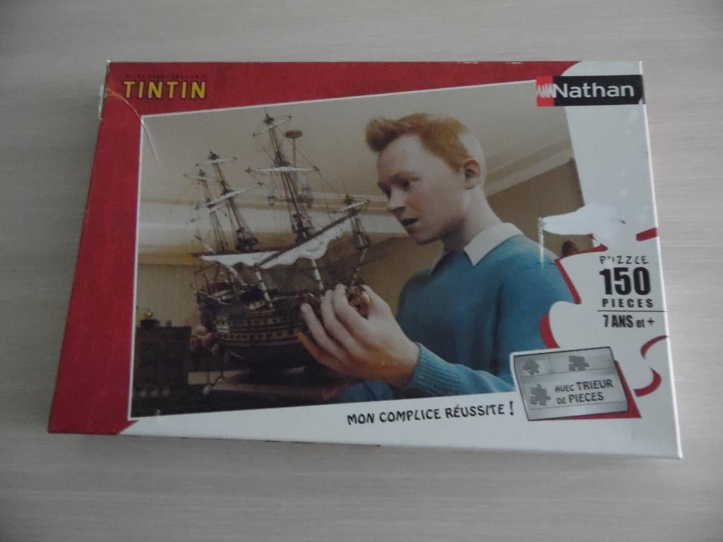TINTIN NATHAN PUZZEL VAN 150 STUKJES, Ophalen of Verzenden, Meer dan 50 stukjes, Zo goed als nieuw, 6 jaar of ouder