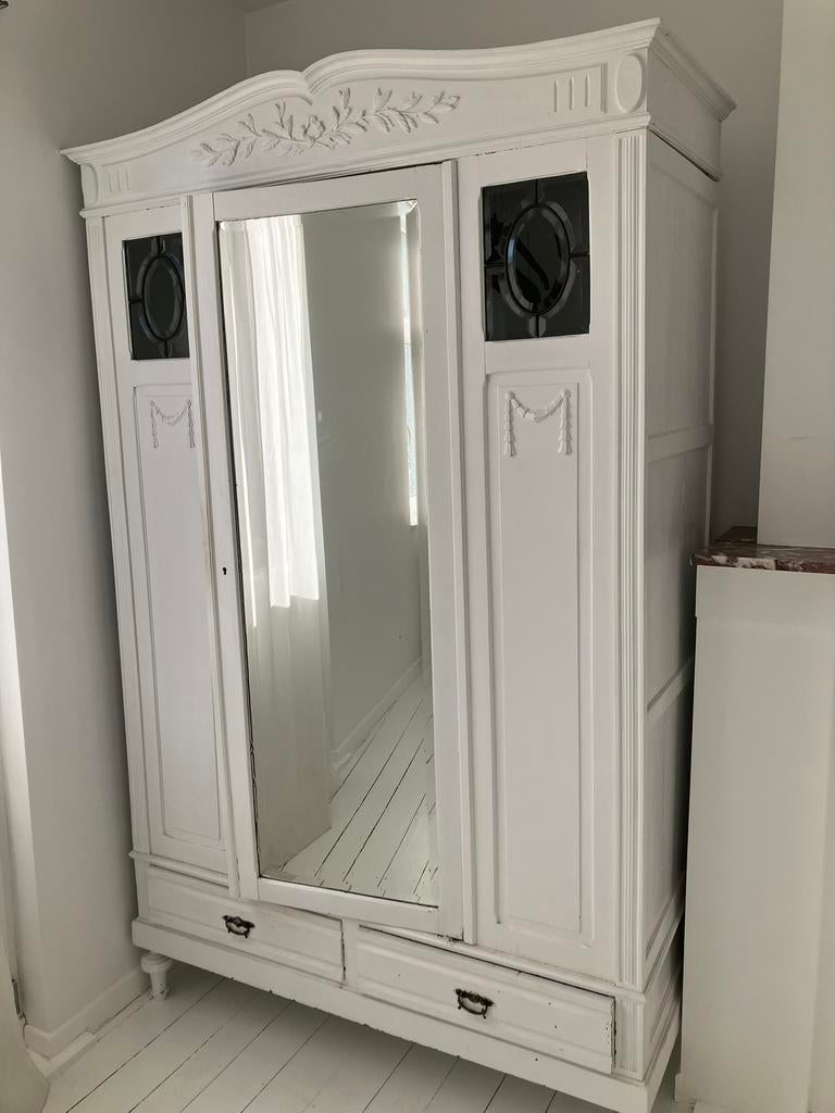 Oude kleerkast, Huis en Inrichting, Gebruikt, 100 tot 150 cm, 150 tot 200 cm, Brocante