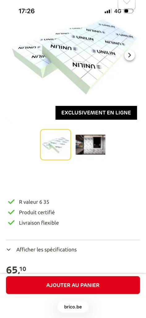 Isolant pir unilin 14 cm, Bricolage & Construction, Isolation de toiture, Enlèvement, Mousse rigide (PIR), 12 cm ou plus