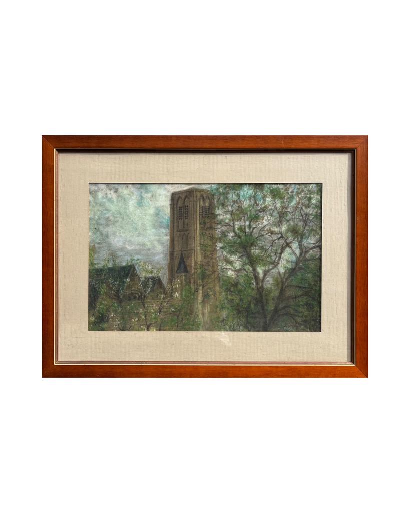 Geschilderd en getekend uitzicht op Brugge, Antiek en Kunst, Kunst | Tekeningen en Fotografie, Ophalen