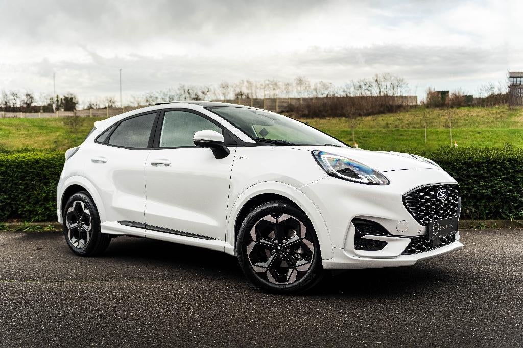 Ford Puma 1.0 mHEV*ST LINE X*FULL*B&O*PANO*AUTOMAT*ALCANTARA, Auto's, Ford, 114 kW, Puma, Alcantara, Wit