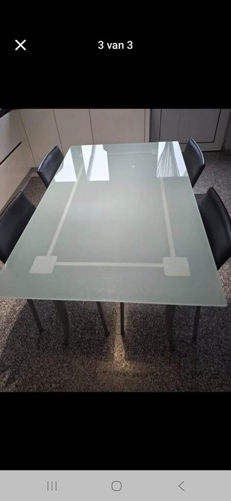 Tafel met stoelen!, Huis en Inrichting, Ophalen