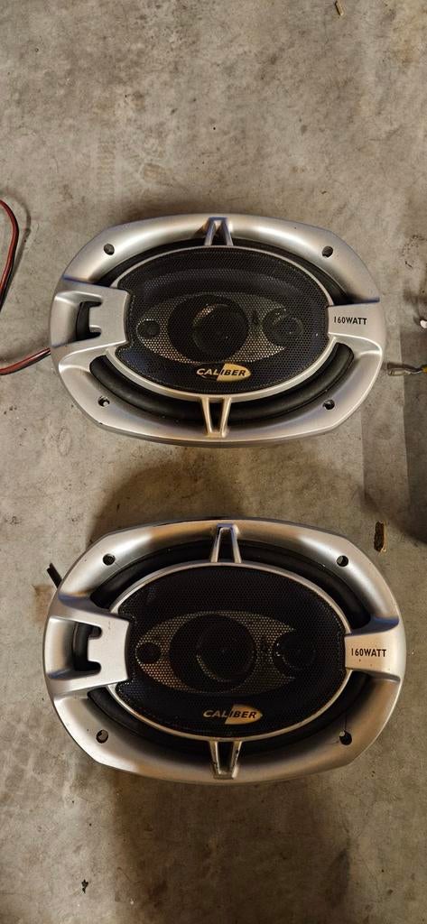 2x Caliber 160W speaker + Sony radio, Ophalen
