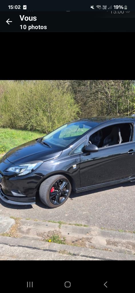 Opel corsa 1.4 turbo gsi 150cv, Cuir, Achat, Boîte manuelle, Noir