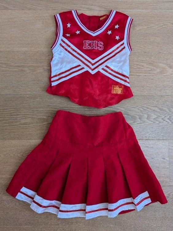 déguisement - cheerleader / pom pom girl - taille 140 10 ans, Enlèvement, Utilisé