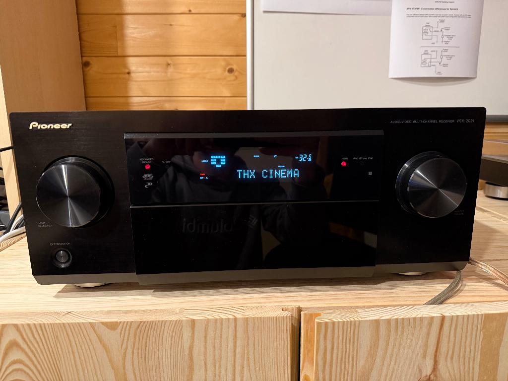 Pioneer VSX-2021 home cinema 7.1 receiver, Ophalen, 7.1-systeem, 70 watt of meer, Zo goed als nieuw