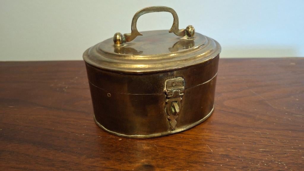 Pot à tabac en cuivre antique, Enlèvement ou Envoi, Cuivre