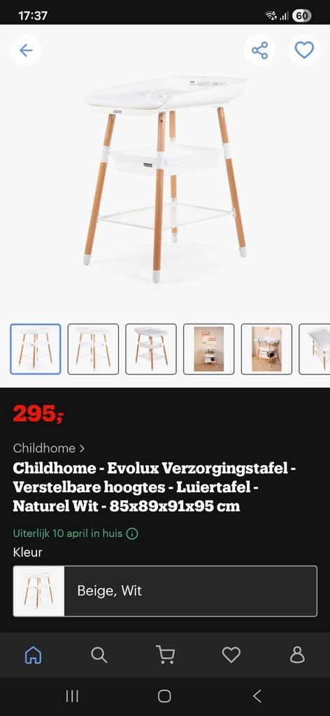 Ververstafel, Kinderen en Baby's, Ophalen