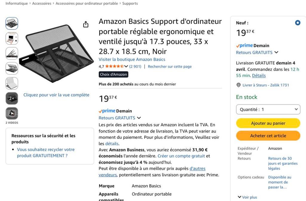 A vendre 2 station d'accueil pc portable neuf amazon basic, Enlèvement, Neuf